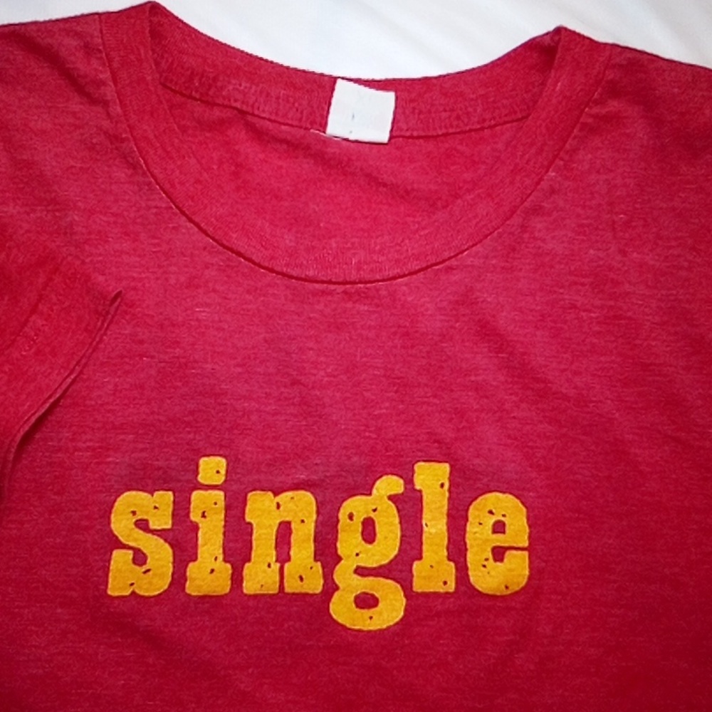 Loyal Army, Size XL, Red w/Gold "single" & "taken" imprint, Short Sleeve T-shirt